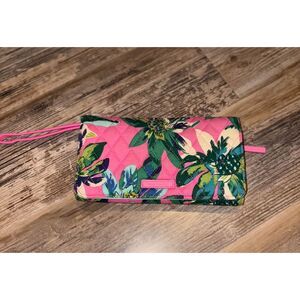 Vera Bradley Tropical Paradise Hot Pink Wristlet Wallet